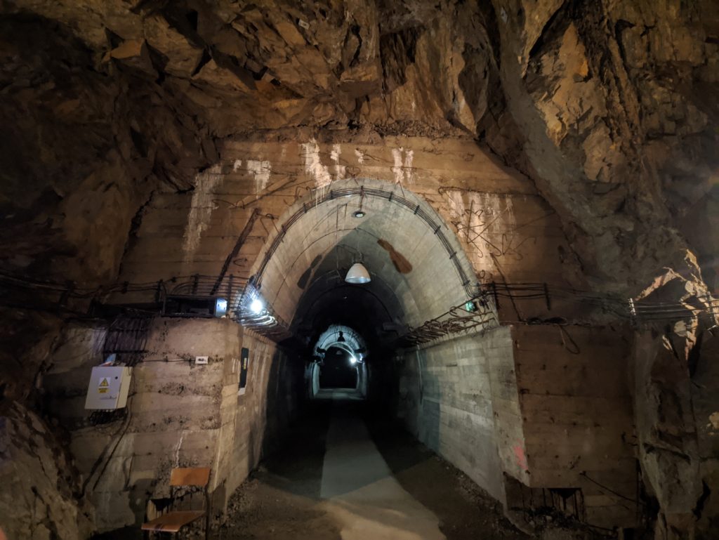 Underground of the castle was designed to be part of the Riese Project