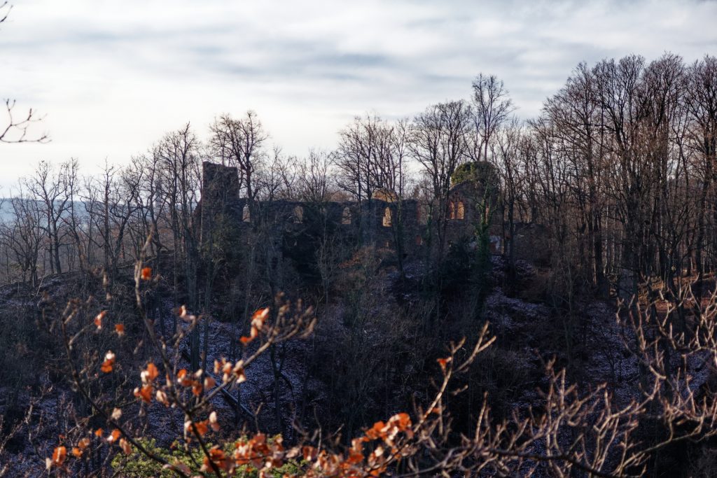 Old Ksiaz castle ruins