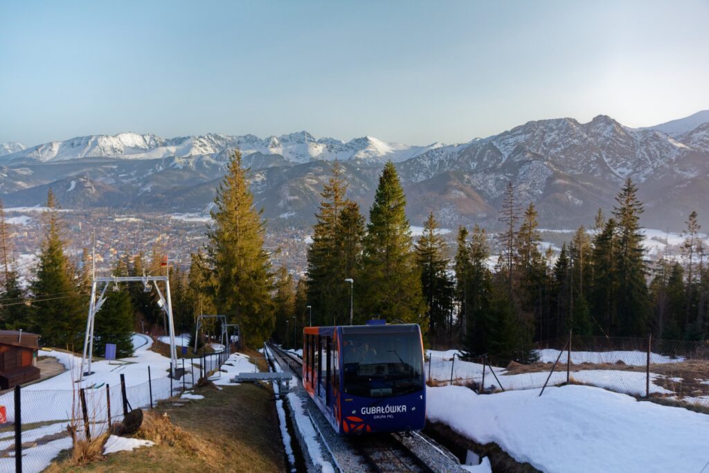 Things to do in Zakopane - taking a cable car to Gubalowka Hill